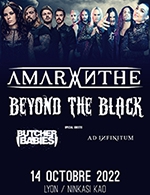 Book the best tickets for Amaranthe + Beyond The Black - Ninkasi Gerland / Kao - From 13 October 2022 to 14 October 2022