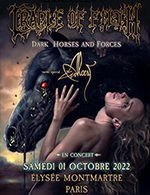 Réservez les meilleures places pour Cradle Of Filth - Elysee Montmartre - Du 30 septembre 2022 au 01 octobre 2022