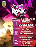 Book the best tickets for Henin Rock Festival - Pass 1 Jour - L'escapade - From February 11, 2023 to February 25, 2023