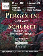 Réservez les meilleures places pour Pergolese-schubert : Stabat Mater - Eglise Notre-dame Des Blancs Manteaux - Le 26 mars 2023