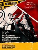 Book the best tickets for Within Temptation & Evanescence - Accor Arena -  27 November 2022