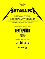 Réservez les meilleures places pour Pack 2 Jours Platinum Metallica - Stade De France - Du 17 mai 2023 au 19 mai 2023